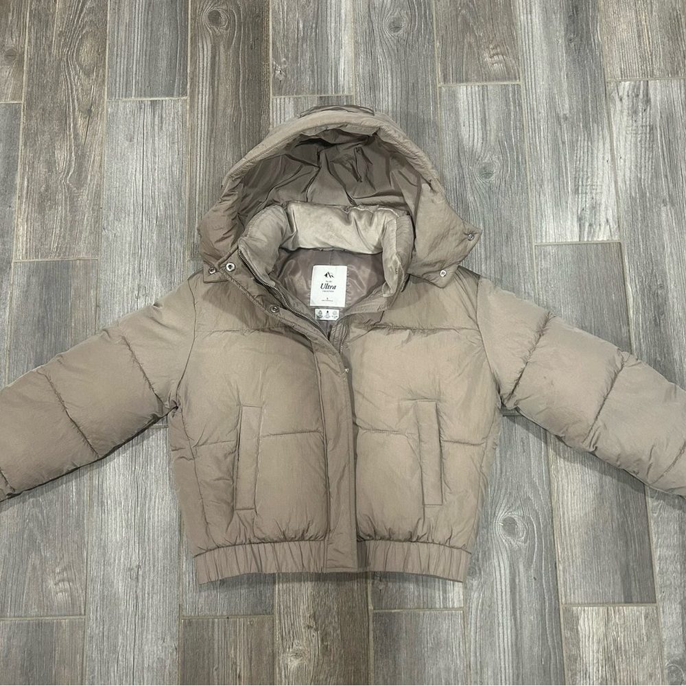 Abercrombie & Fitch Taupe Puffer Jacket
